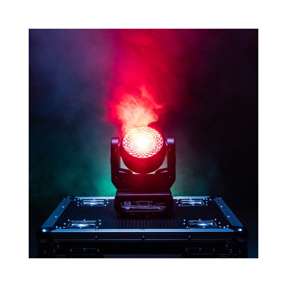Foco wash con LED RGBW 4 en 1 de 120 W Mac Mah, 14 canales DMX, estrobo de 25 flashes/s, movimientos Pan/Tilt extendidos