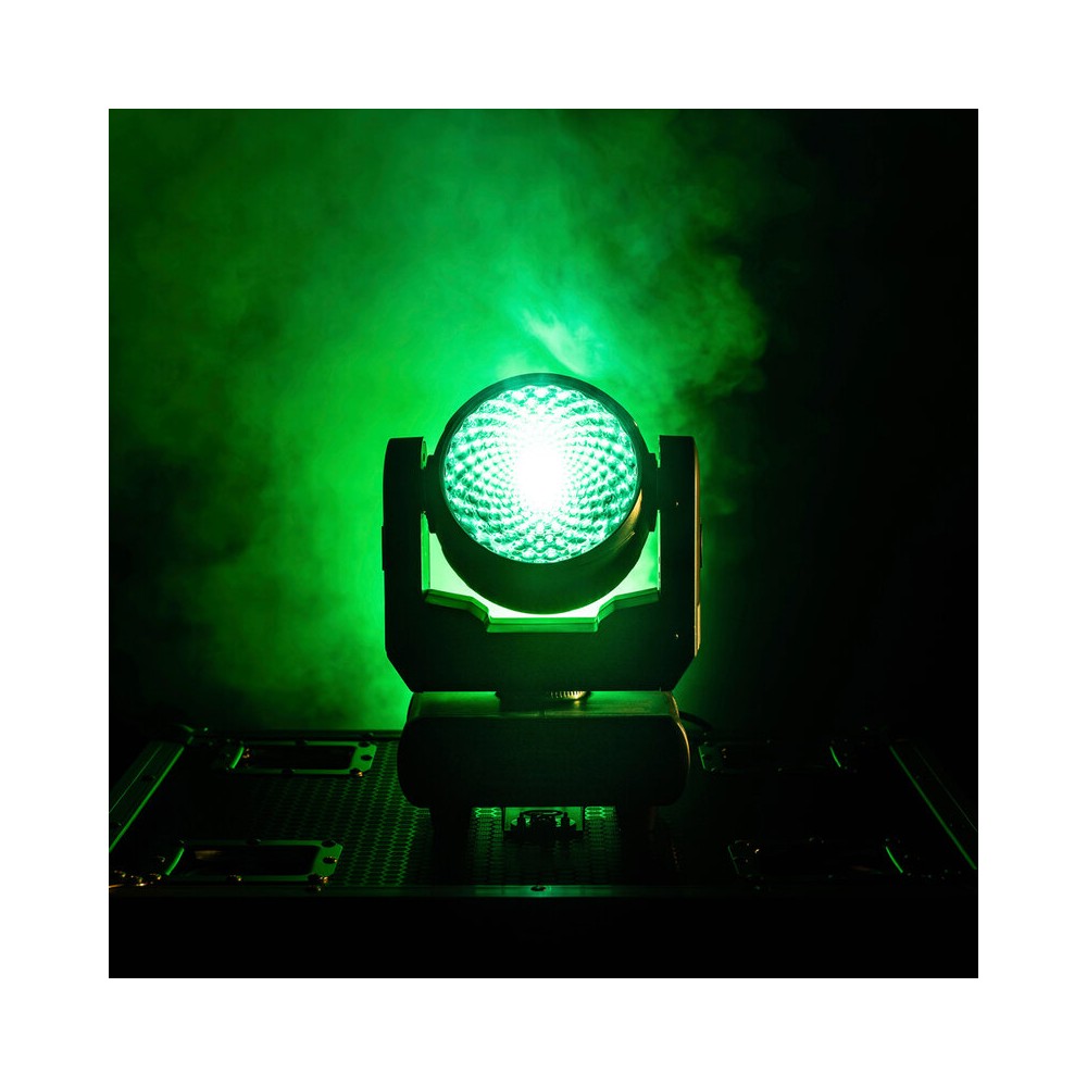 Foco wash con LED RGBW 4 en 1 de 120 W Mac Mah, 14 canales DMX, estrobo de 25 flashes/s, movimientos Pan/Tilt extendidos