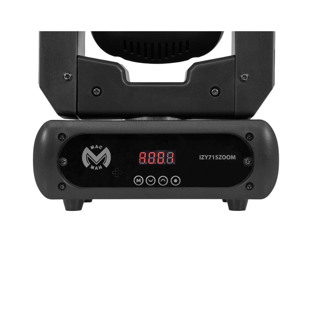 Mac Mah Moving head wash light, 7 x 15 W 4-in-1 RGBW LEDs, variable zoom (6° to 36°) and DMX, auto, sound and Master/Slave contr