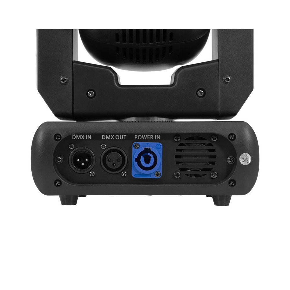Mac Mah 80W Beam moving head, white LED, 3° beam angle, Gobos, colors, 6-facet prism, Strobe, DMX control