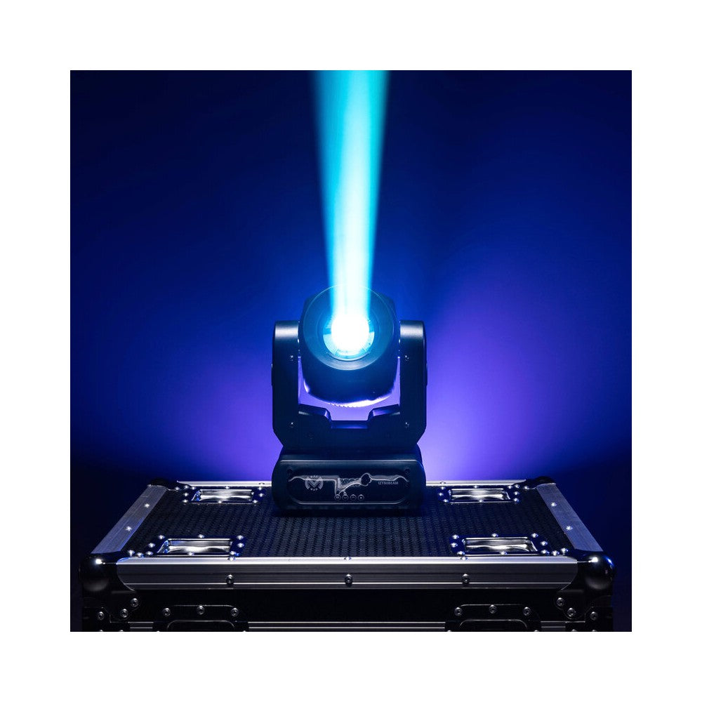 Mac Mah 80W Beam moving head, white LED, 3° beam angle, Gobos, colors, 6-facet prism, Strobe, DMX control