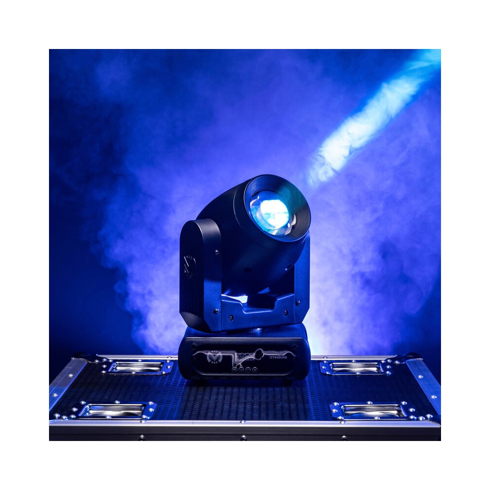 Mac Mah 80W Beam moving head, white LED, 3° beam angle, Gobos, colors, 6-facet prism, Strobe, DMX control