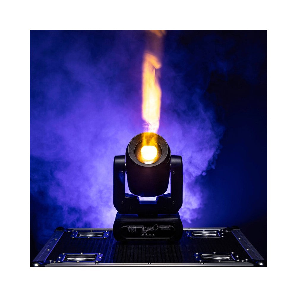 Mac Mah 80W Beam moving head, white LED, 3° beam angle, Gobos, colors, 6-facet prism, Strobe, DMX control