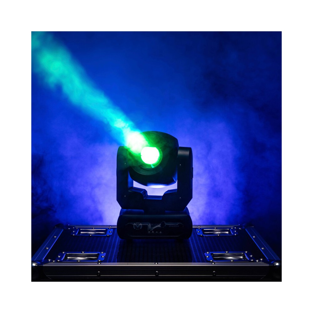 Mac Mah 80W Beam moving head, white LED, 3° beam angle, Gobos, colors, 6-facet prism, Strobe, DMX control