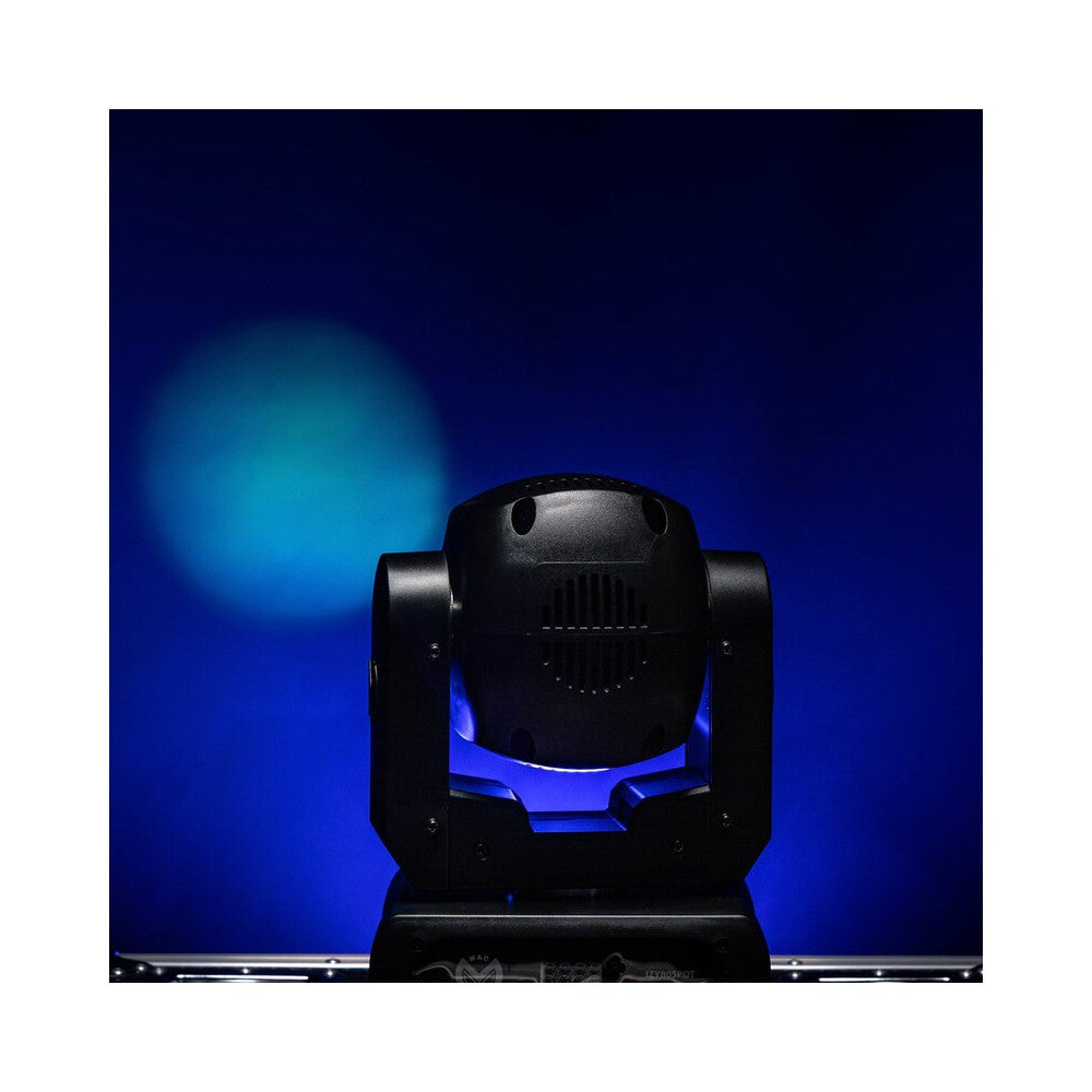 Foco LED Mac Mah 80 W con rueda de color, ángulo de haz de 10°, gobos giratorios y prisma de 3 facetas, enfoque motorizado, múltiples modos DMX
