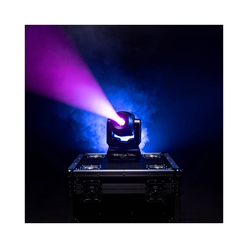 Foco LED Mac Mah 80 W con rueda de color, ángulo de haz de 10°, gobos giratorios y prisma de 3 facetas, enfoque motorizado, múltiples modos DMX