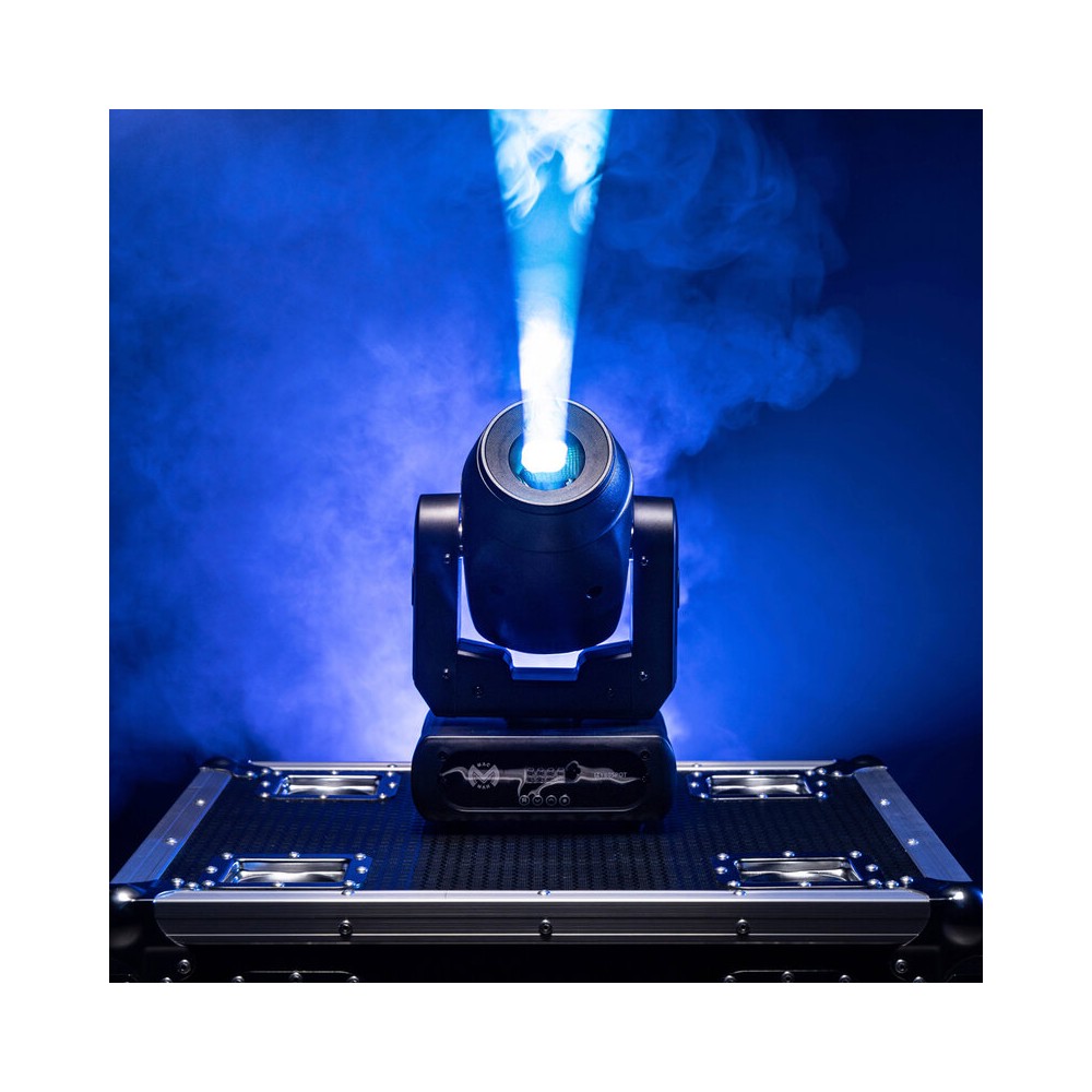 Foco LED Mac Mah 80 W con rueda de color, ángulo de haz de 10°, gobos giratorios y prisma de 3 facetas, enfoque motorizado, múltiples modos DMX