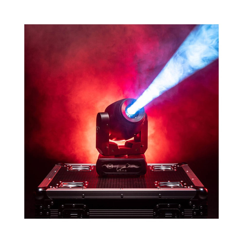 Foco LED Mac Mah 80 W con rueda de color, ángulo de haz de 10°, gobos giratorios y prisma de 3 facetas, enfoque motorizado, múltiples modos DMX