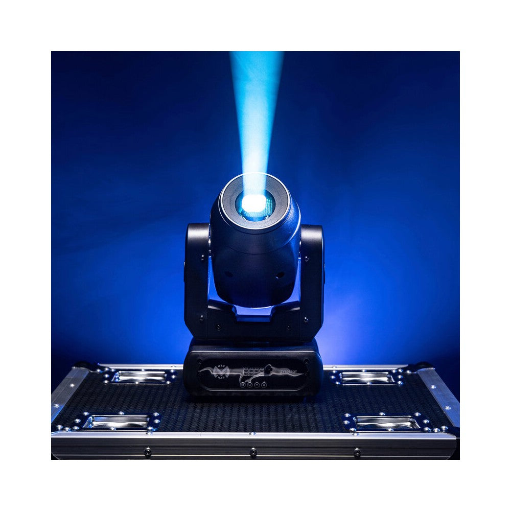 Foco LED Mac Mah 80 W con rueda de color, ángulo de haz de 10°, gobos giratorios y prisma de 3 facetas, enfoque motorizado, múltiples modos DMX