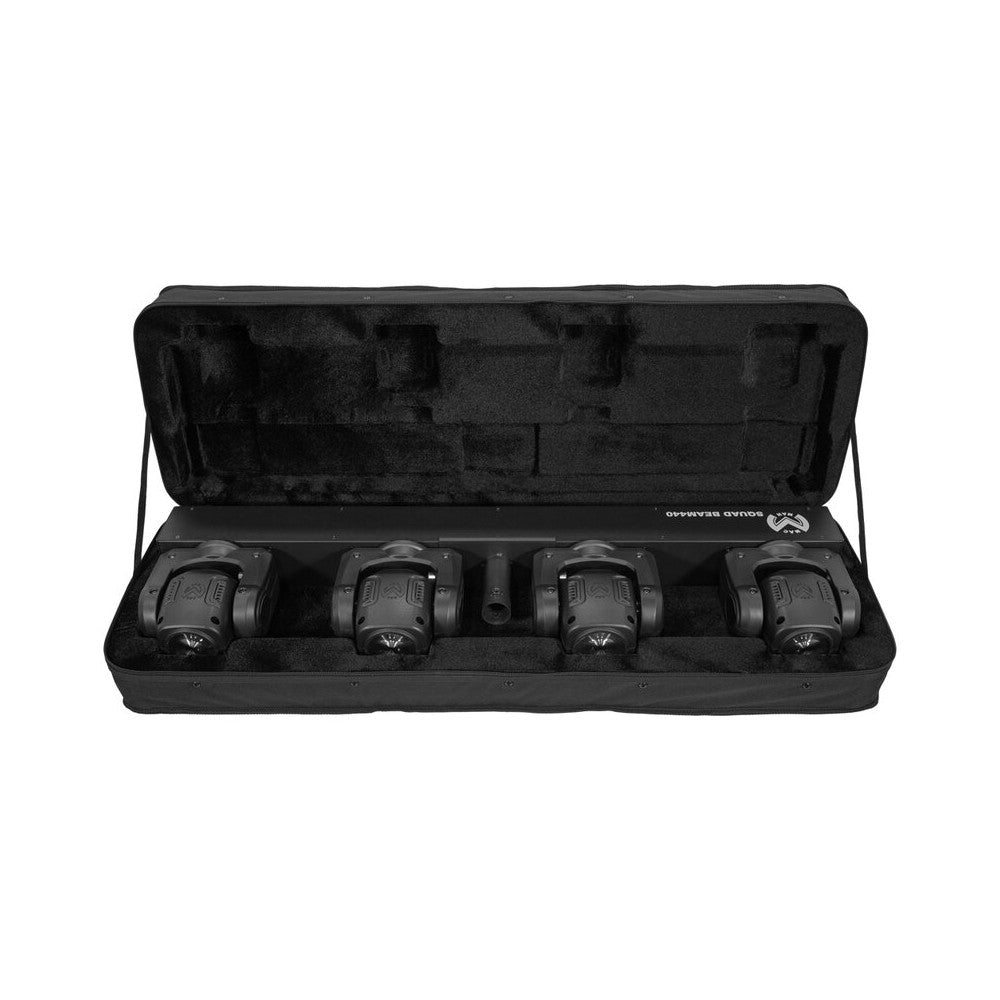 Mac Mah Set de 4 focos Beam LED RGBW ultrarrápidos de 40 W, ángulo de haz de 2,5°, control DMX, auto, modo de sonido