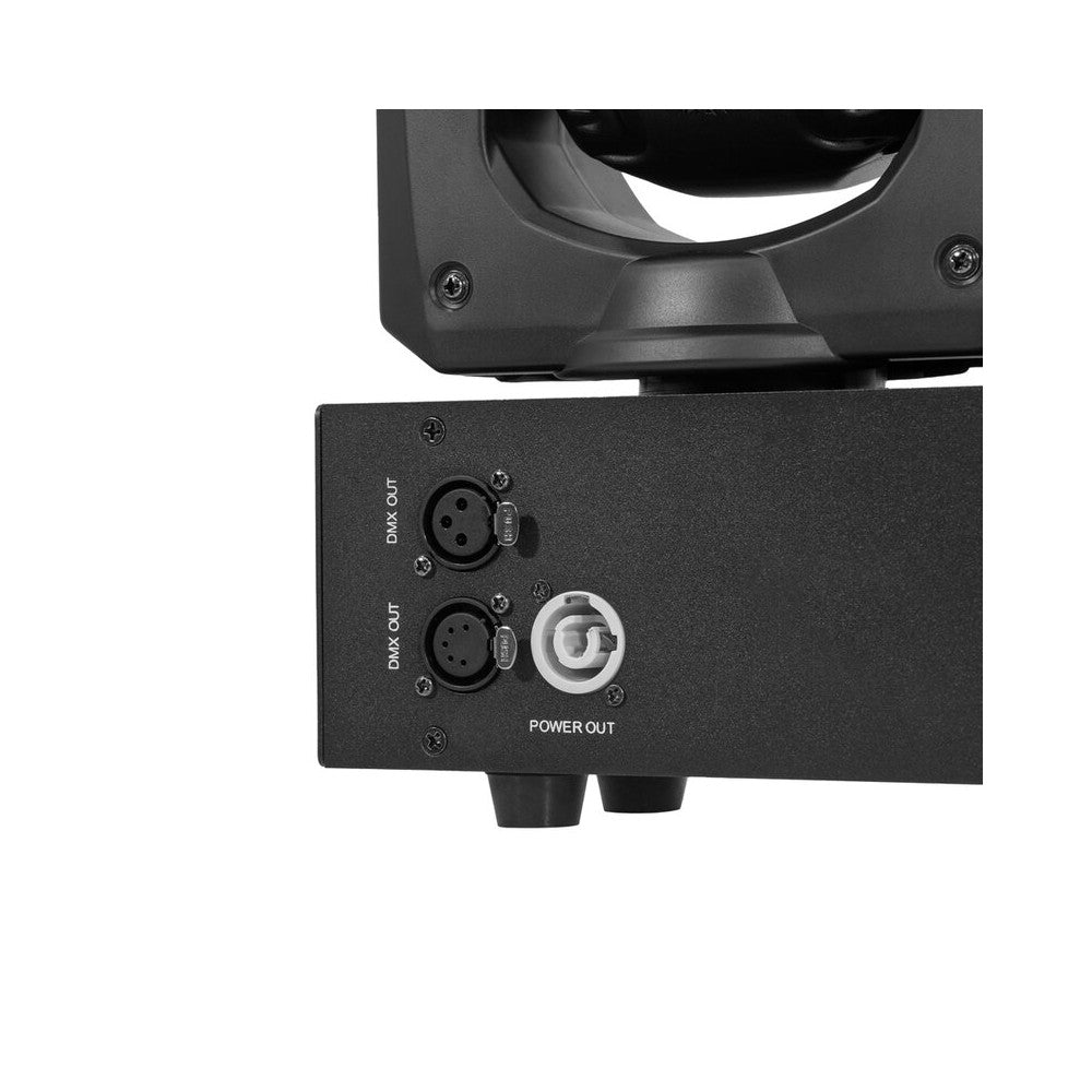 Mac Mah Set de 4 focos Beam LED RGBW ultrarrápidos de 40 W, ángulo de haz de 2,5°, control DMX, auto, modo de sonido