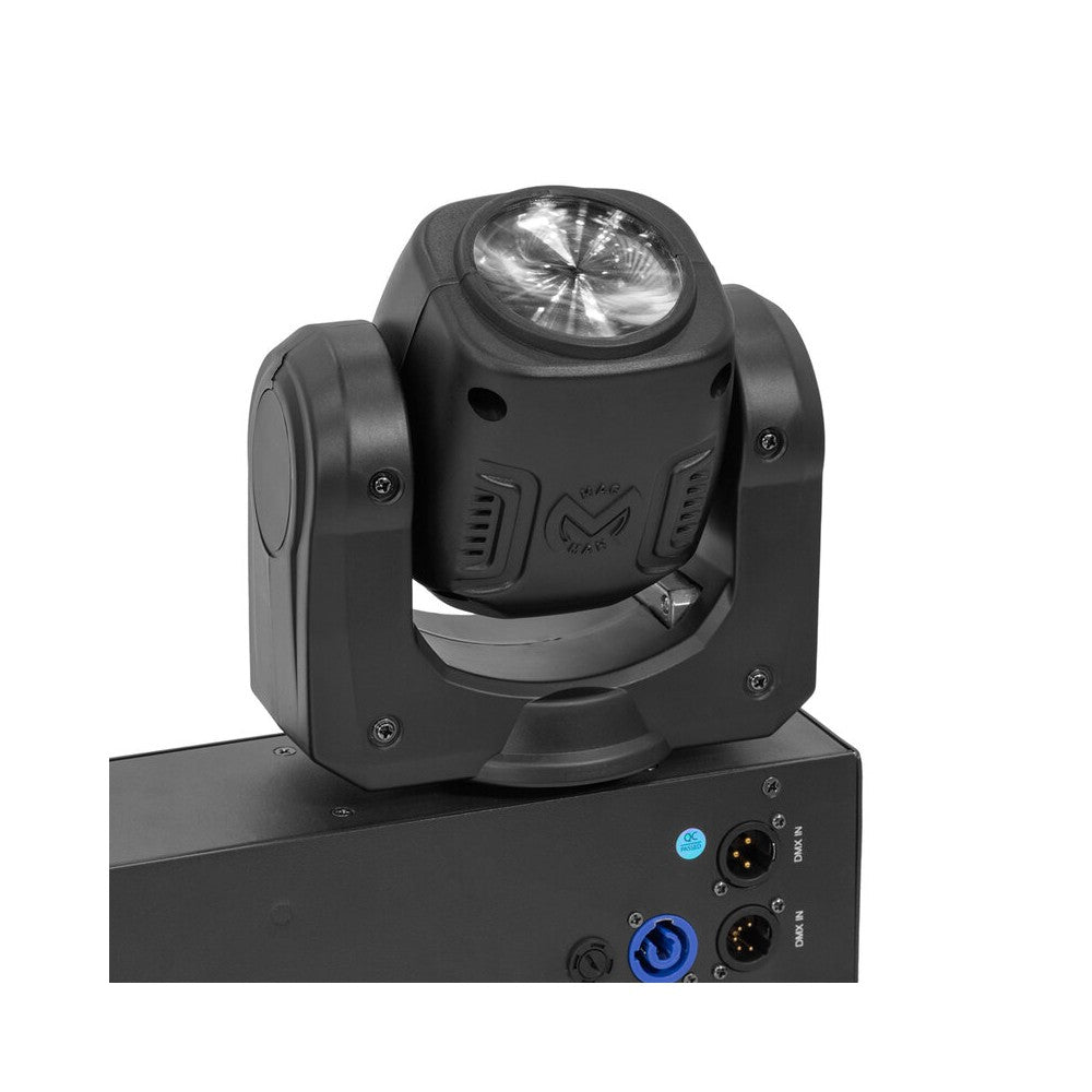 Mac Mah Set de 4 focos Beam LED RGBW ultrarrápidos de 40 W, ángulo de haz de 2,5°, control DMX, auto, modo de sonido