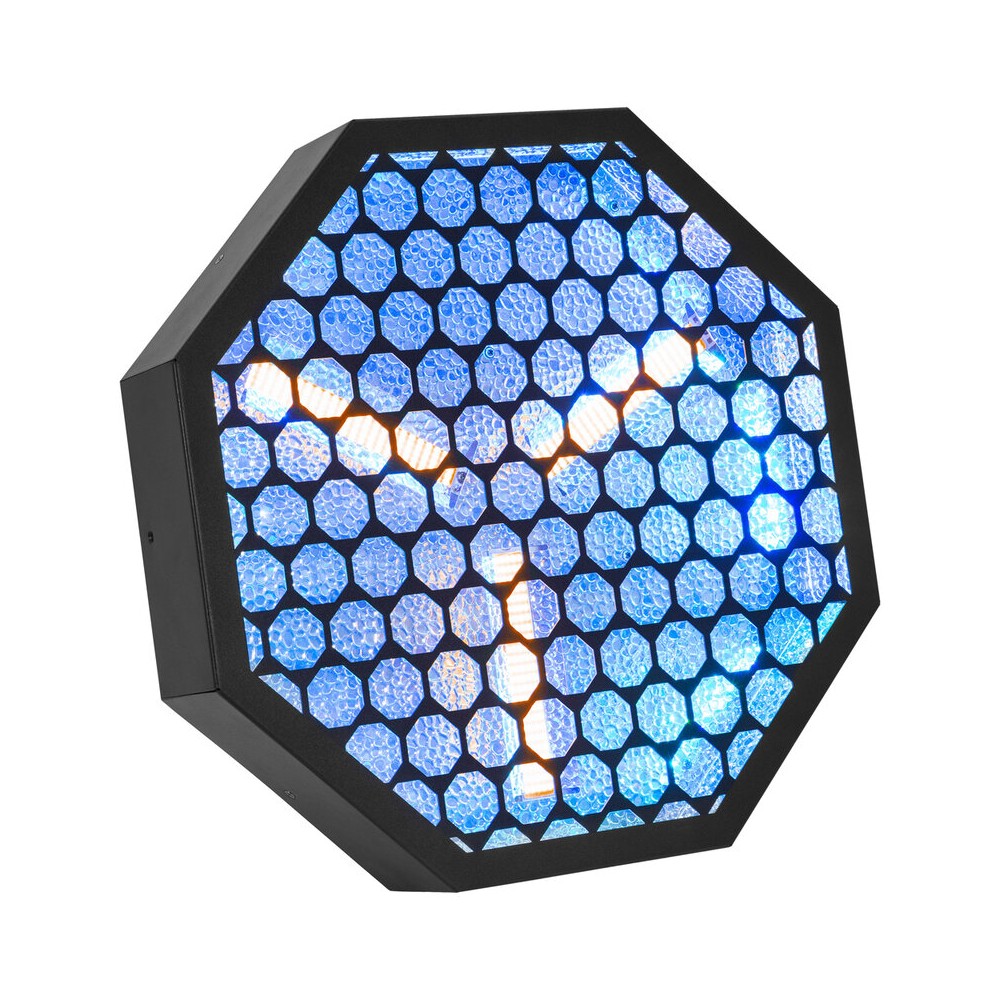 Luz de efecto LED estilo vintage Mac Mah, 3 LED color ámbar de 60 W + 48 LED RGB 3 en 1 de 3 W, iluminación envolvente con preci