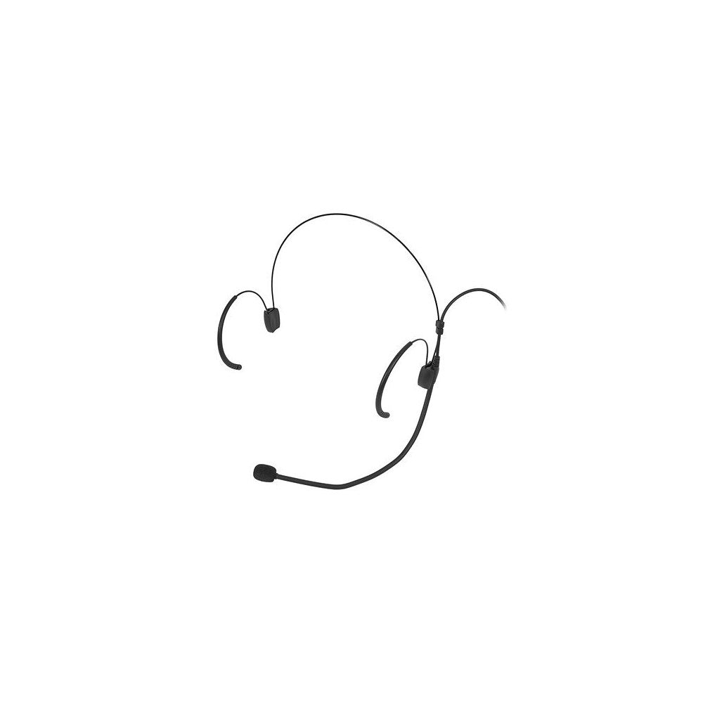 Mac Mah UHF bodypack transmitter (640 – 690 MHz) with cardioid headset mic, 30 mW power, 30 Hz – 20 kHz freq. response, 50 – 80