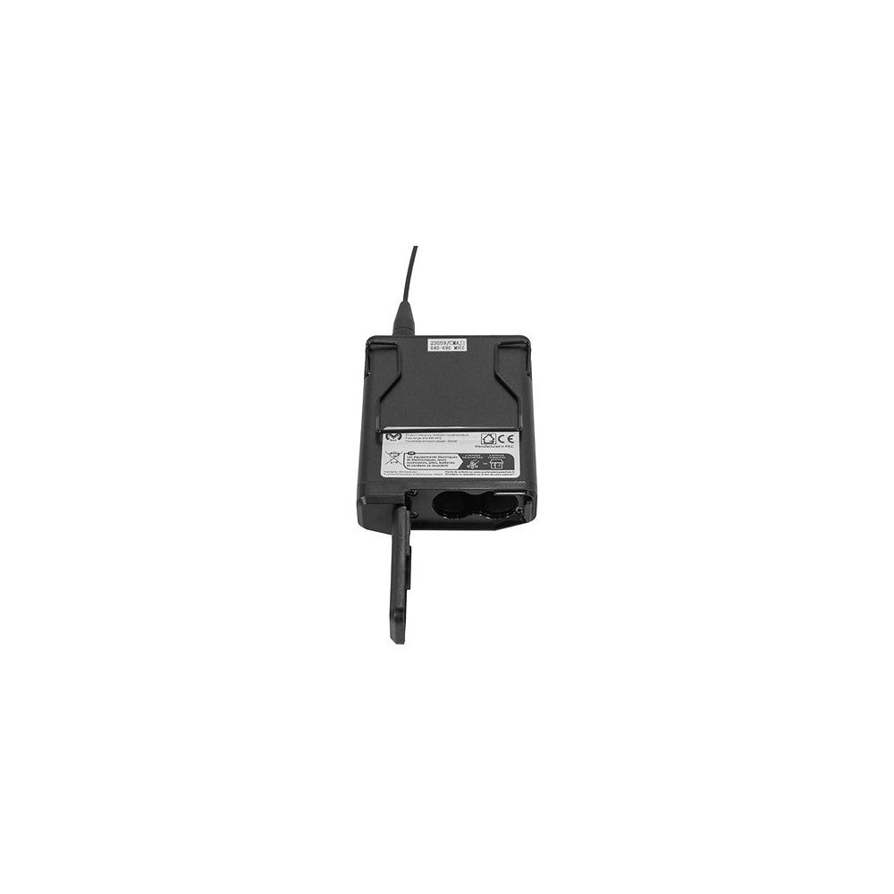 Mac Mah UHF bodypack transmitter (640 – 690 MHz) with cardioid headset mic, 30 mW power, 30 Hz – 20 kHz freq. response, 50 – 80