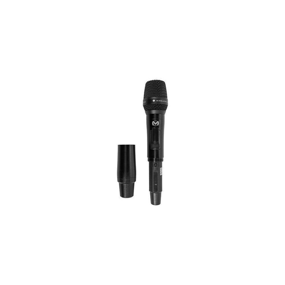 Mac Mah Dual-channel UHF wireless system with True Diversity, 50 MHz bandwidth, infrared pairing, includes two cardioid handheld