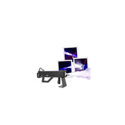 Mac Mah Portable fog machine, CO2 effect, Strobe LEDs, projection up to 6 m and trigger release, black color