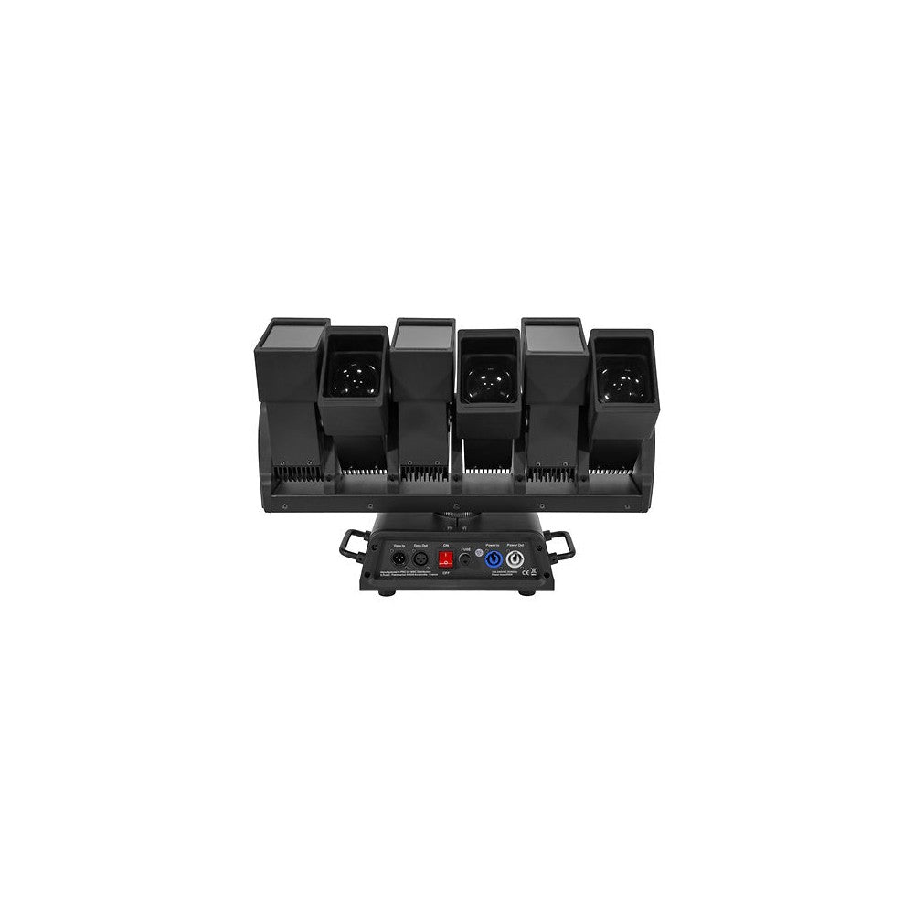 Mac Mah Ultra-dynamic LED light show with infinite movement, 6 x 60 W RGBW LEDs, coloured wave effects, motorised zoom, DMX cont