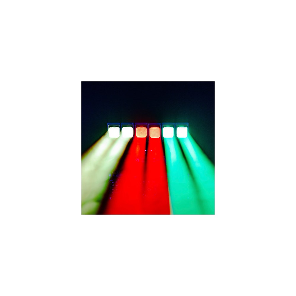 Mac Mah Ultra-dynamic LED light show with infinite movement, 6 x 60 W RGBW LEDs, coloured wave effects, motorised zoom, DMX cont