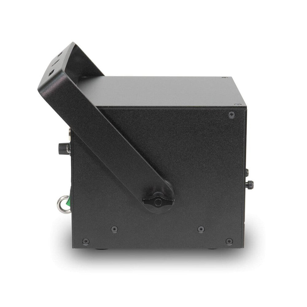 Láser de diodo RGB compacto Laserworld 1000 mW, especificaciones del haz de aprox. 3 mm / 1 mrad, escáneres de 25 kpps a 8°, ILDA / DMX / App co