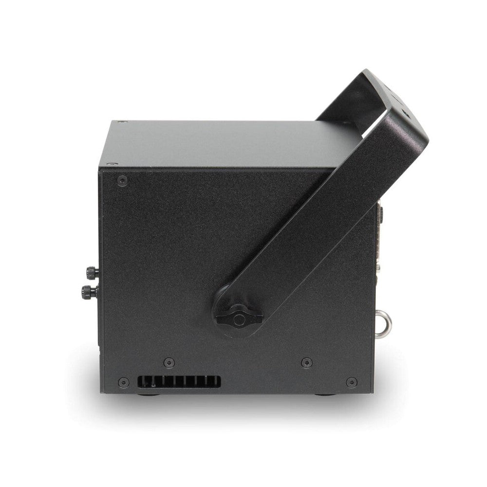 Láser de diodo RGB compacto Laserworld 1000 mW, especificaciones del haz de aprox. 3 mm / 1 mrad, escáneres de 25 kpps a 8°, ILDA / DMX / App co