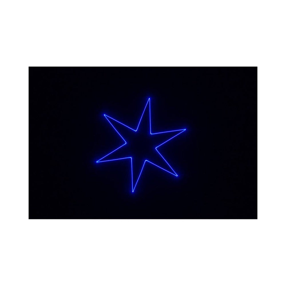 Láser de diodo RGB compacto Laserworld 1000 mW, especificaciones del haz de aprox. 3 mm / 1 mrad, escáneres de 25 kpps a 8°, ILDA / DMX / App co