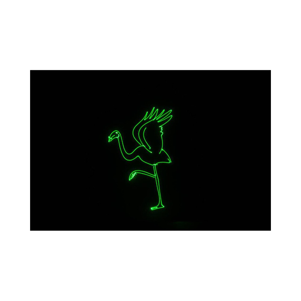 Láser de diodo RGB compacto Laserworld 1000 mW, especificaciones del haz de aprox. 3 mm / 1 mrad, escáneres de 25 kpps a 8°, ILDA / DMX / App co