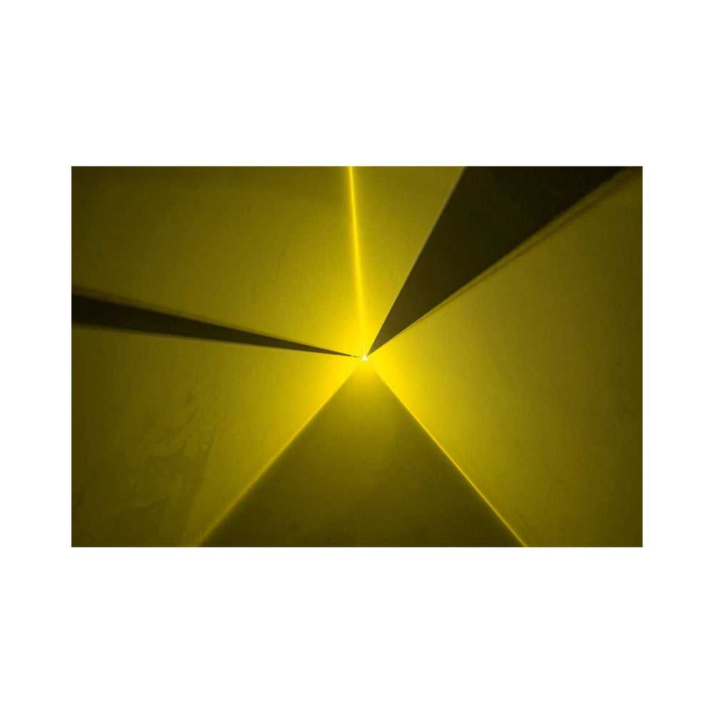 Láser de diodo RGB compacto Laserworld de 1500 mW, batería integrada de 3500 mAh, especificaciones del haz de aprox. 5,5 mm / 1,1 mrad, 25 kpps a 8°