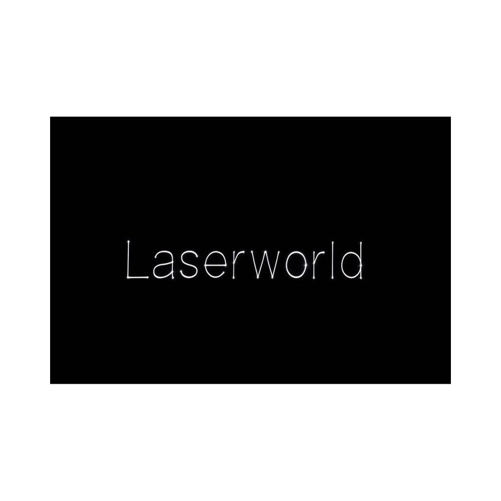 Láser de diodo RGB compacto Laserworld de 1500 mW, batería integrada de 3500 mAh, especificaciones del haz de aprox. 5,5 mm / 1,1 mrad, 25 kpps a 8°