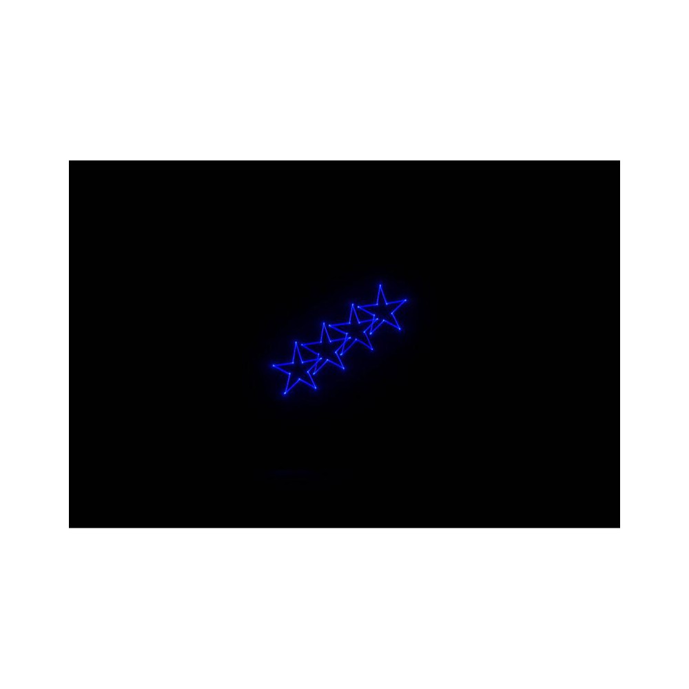 Láser de diodo RGB compacto Laserworld de 1500 mW, batería integrada de 3500 mAh, especificaciones del haz de aprox. 5,5 mm / 1,1 mrad, 25 kpps a 8°