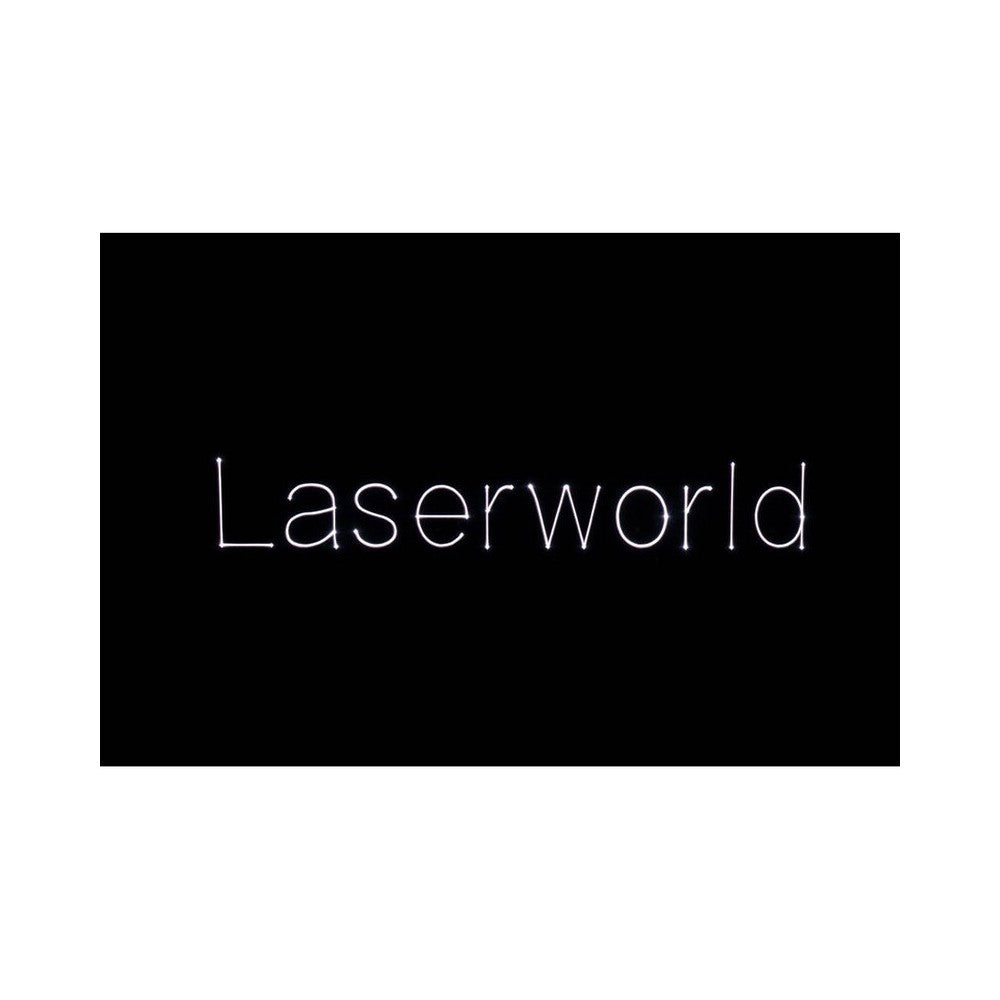 Laserworld 3000 mW compact  RGB diode laser, built-in 3500 mAh battery, beam specs of approx. 5.5  mm / 1.1  mrad, 30 kpps @  8°