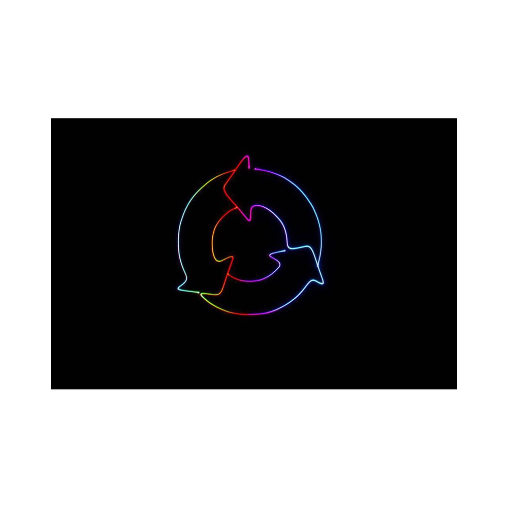Láser de diodo RGB compacto Laserworld de 7000 mW, batería integrada de 6400 mAh, especificaciones del haz de aprox. 5,5 mm / 1,1 mrad, 30 kpps a 8°