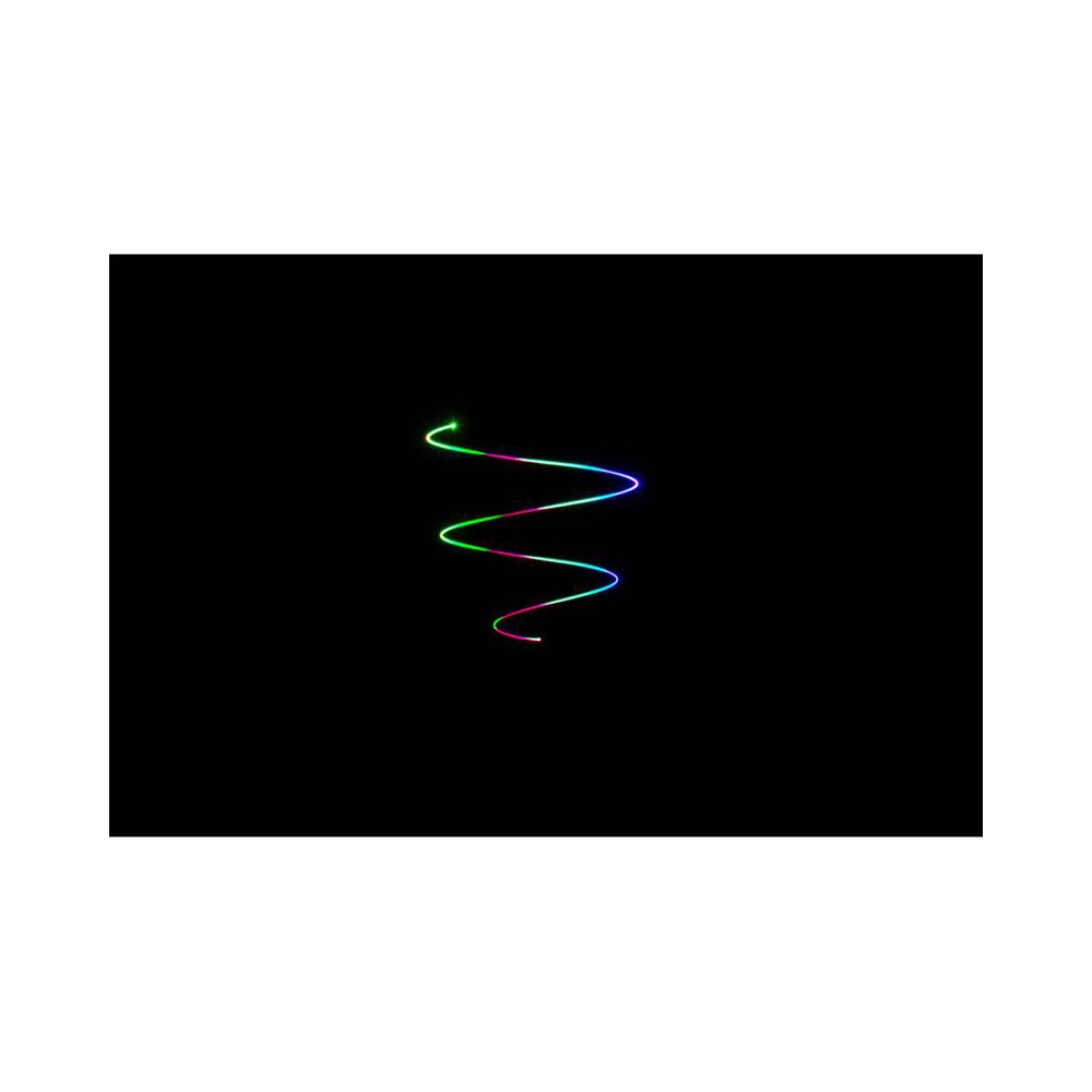 Láser de diodo RGB compacto Laserworld de 7000 mW, batería integrada de 6400 mAh, especificaciones del haz de aprox. 5,5 mm / 1,1 mrad, 30 kpps a 8°