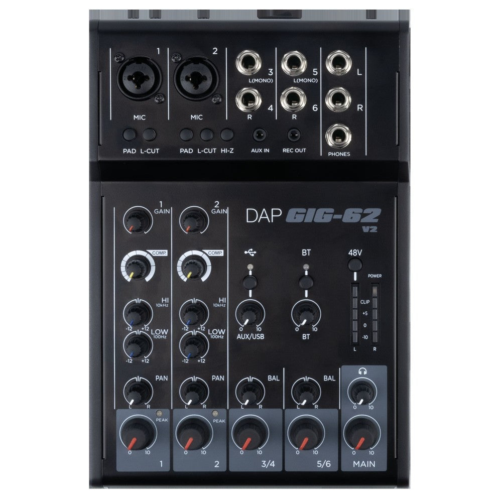 DAP GIG-62 V2 Mixer analogico a 6 canali