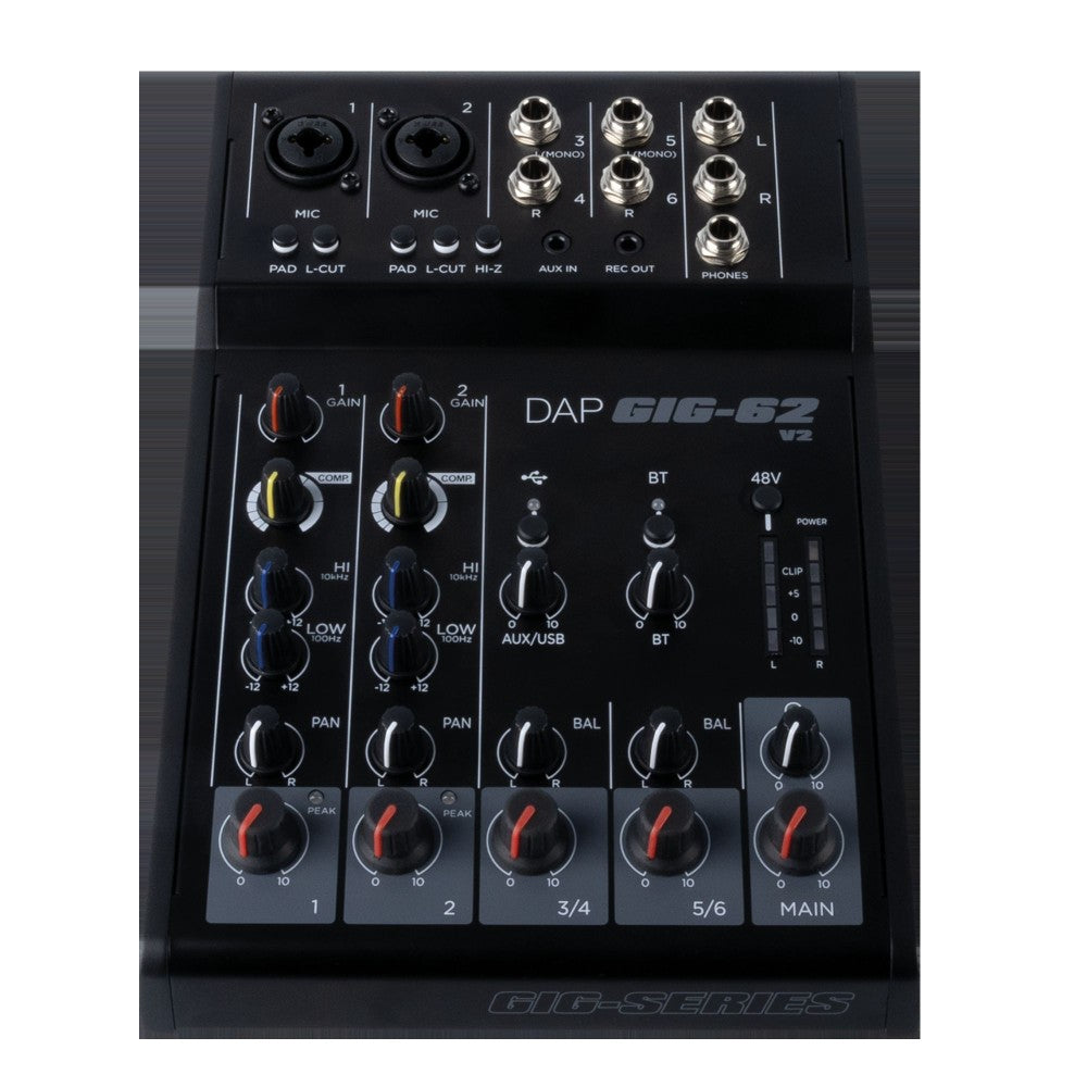 DAP GIG-62 V2 Mixer analogico a 6 canali