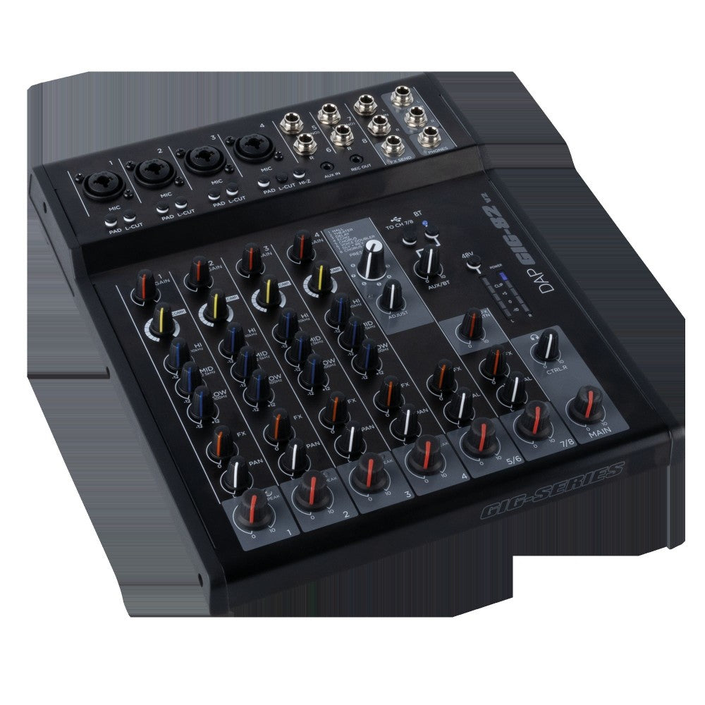 DAP GIG-82 V2 Mixer analogico a 8 canali con FX