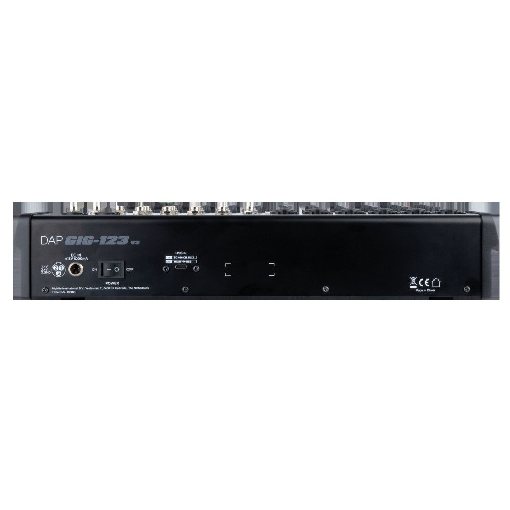 DAP GIG-123 V2 Mezclador analógico de 12 canales con FX