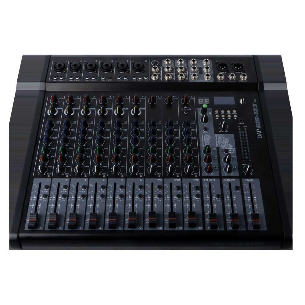 DAP GIG-123 V2 12-Channel Analog Mixer with FX