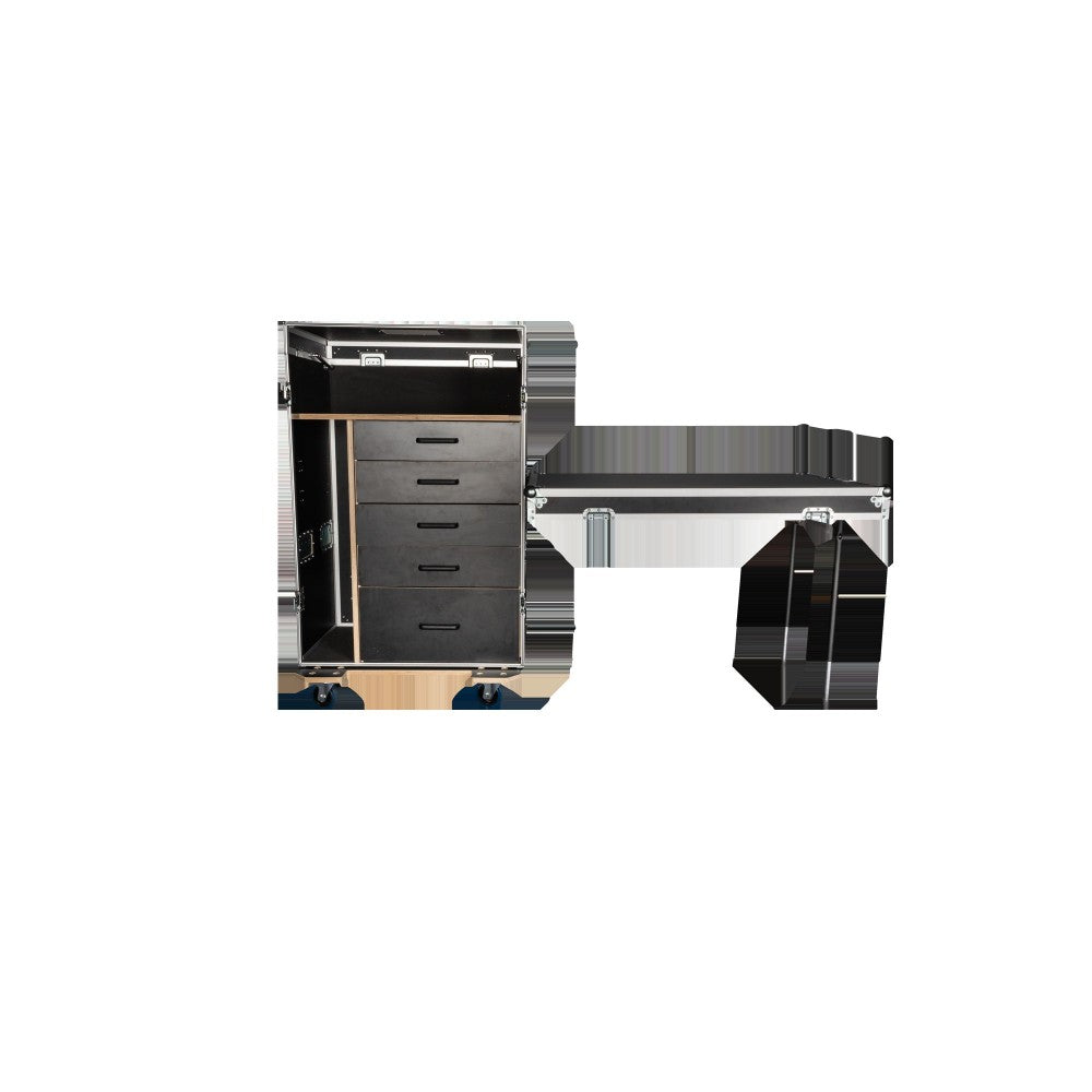 SHOWGEAR Drawer Case 3 Con 6 cajones y espacio para 15 varillas de micrófono