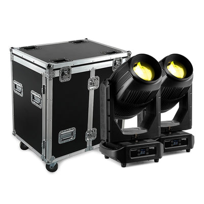 Beamz Pro Nereid500 IP65 Cabeza móvil 2 unidades en estuche de vuelo