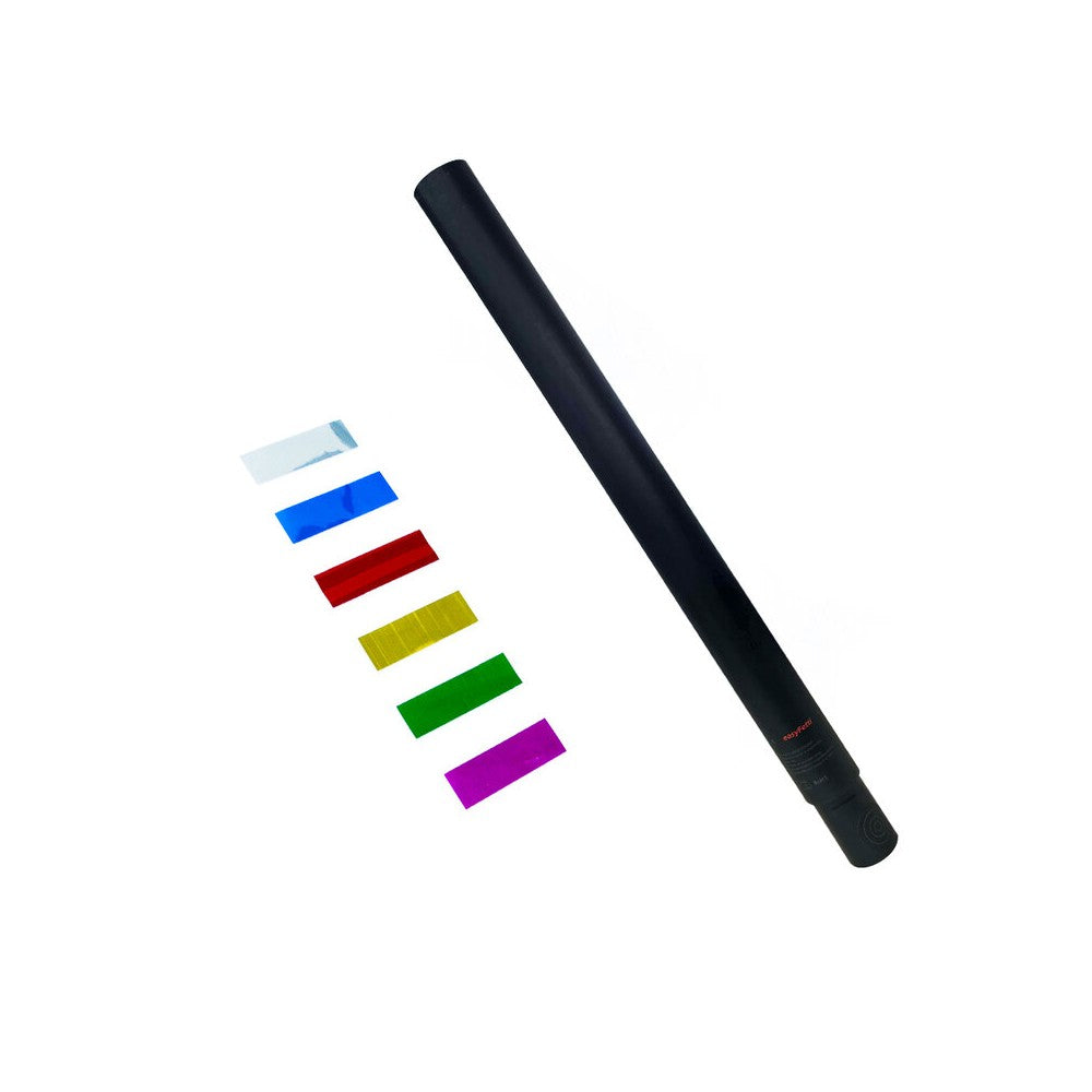 Sparkular 80 cm easyFetti cannon, 55 x 17 mm metallic confetti