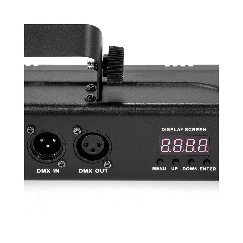 BoomTone DJ Compact RGB LED bar with 9 x 3 W individually controllable LEDs, DMX control, auto/sound modes and IR remote