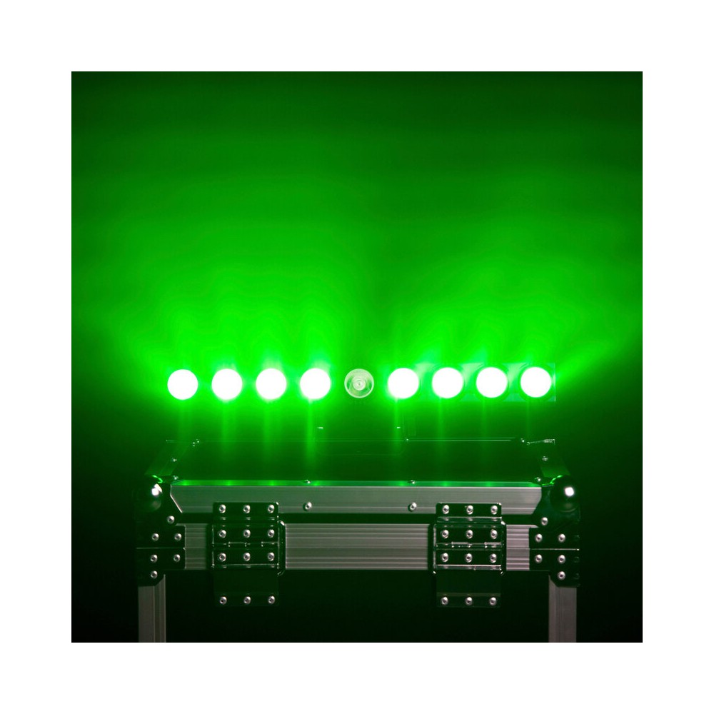 BoomTone DJ Compact RGB LED bar with 9 x 3 W individually controllable LEDs, DMX control, auto/sound modes and IR remote