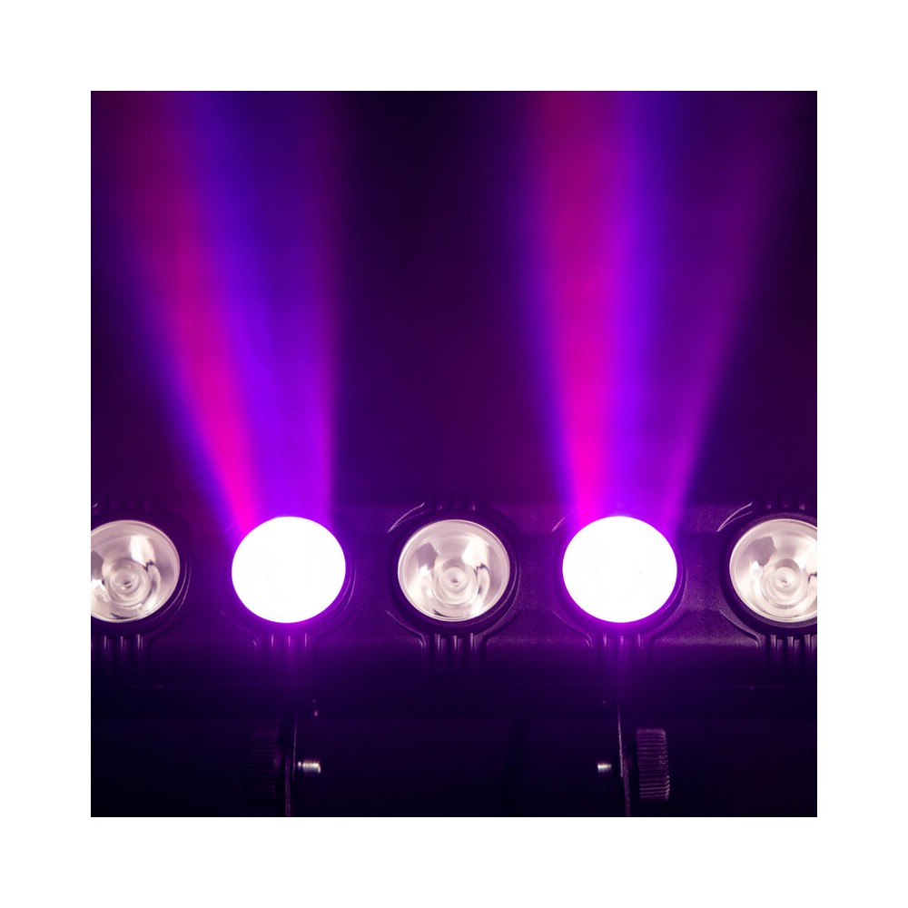 BoomTone DJ Compact RGB LED bar with 9 x 3 W individually controllable LEDs, DMX control, auto/sound modes and IR remote