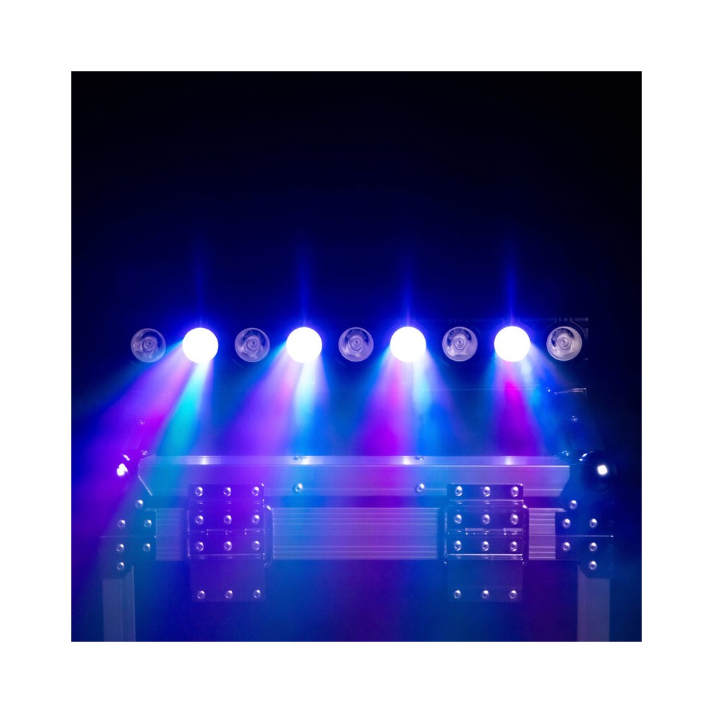 BoomTone DJ Compact RGB LED bar with 9 x 3 W individually controllable LEDs, DMX control, auto/sound modes and IR remote