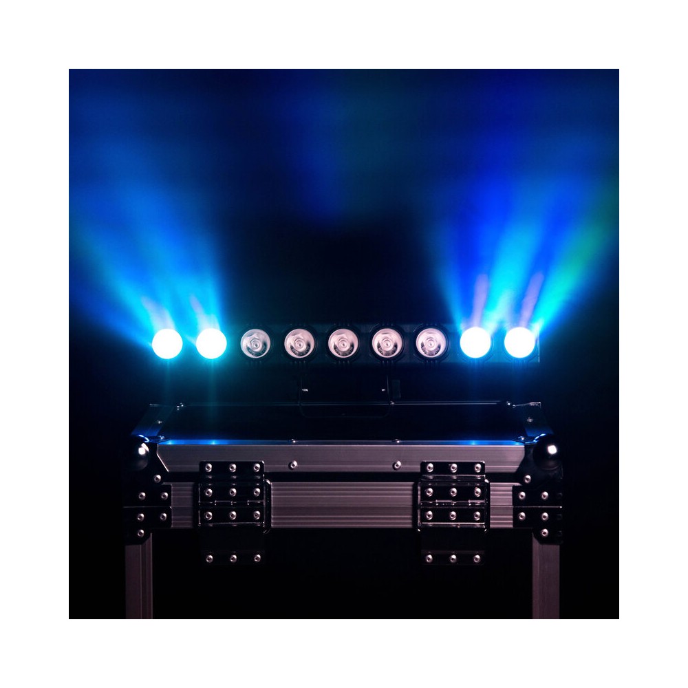 BoomTone DJ Compact RGB LED bar with 9 x 3 W individually controllable LEDs, DMX control, auto/sound modes and IR remote