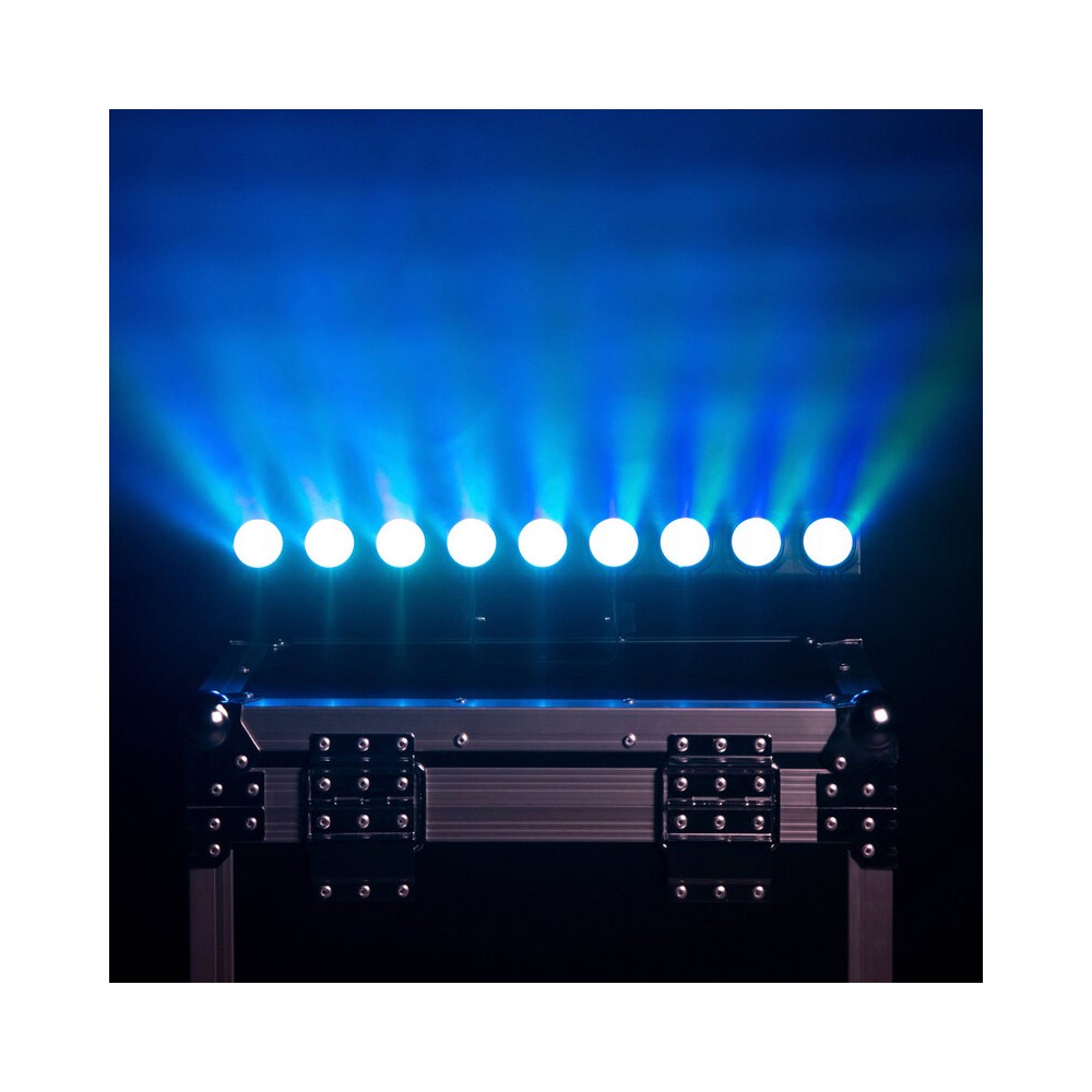 BoomTone DJ Compact RGB LED bar with 9 x 3 W individually controllable LEDs, DMX control, auto/sound modes and IR remote
