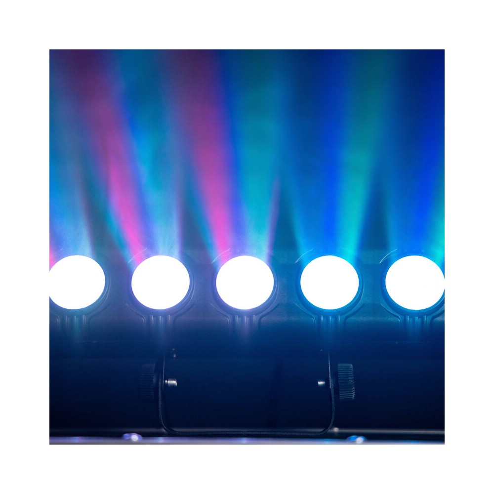 BoomTone DJ Compact RGB LED bar with 9 x 3 W individually controllable LEDs, DMX control, auto/sound modes and IR remote