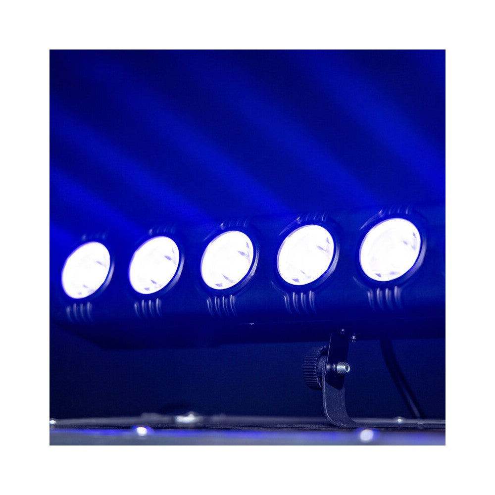 BoomTone DJ Compact RGB LED bar with 9 x 3 W individually controllable LEDs, DMX control, auto/sound modes and IR remote