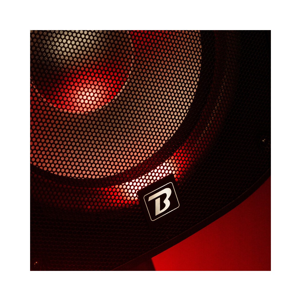 BoomTone DJ Complete PA system with 12" active + passive loudspeakers, Bluetooth / USB / SD / FM player, LED effects, stands, wi